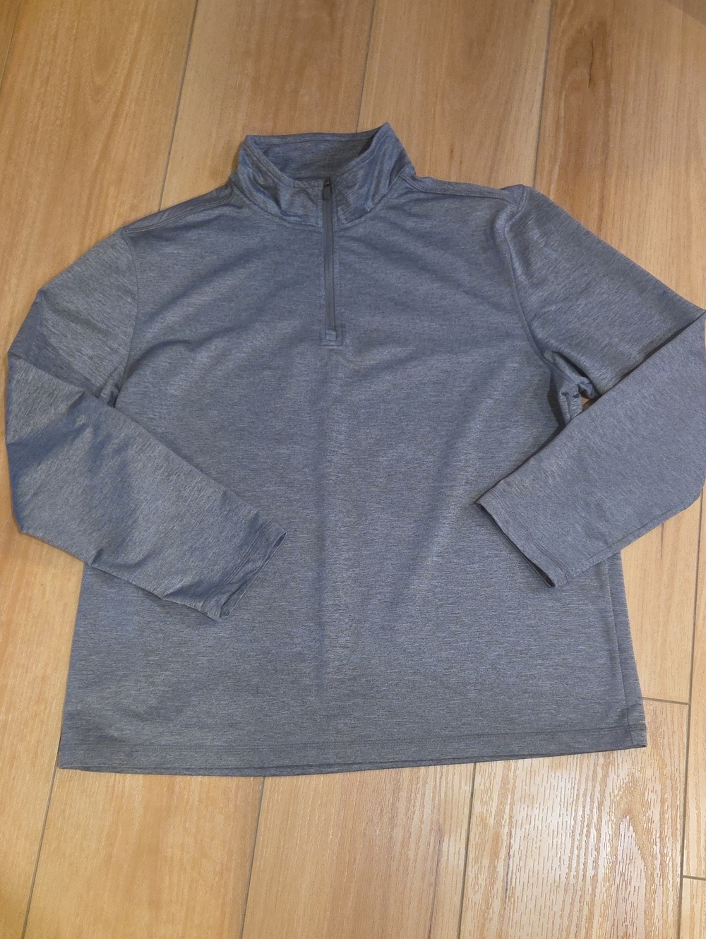 Men's Gray Quarter-Zip Shirt